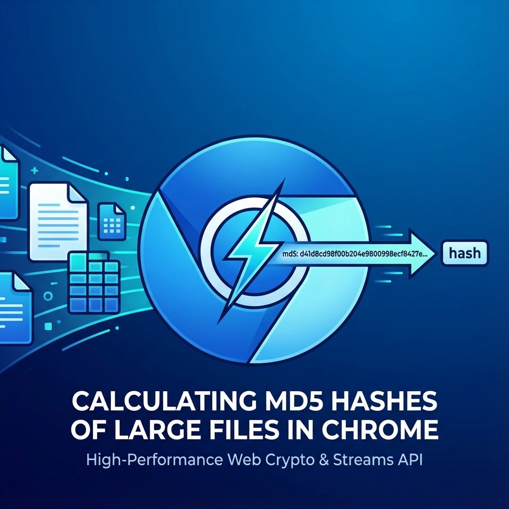 在 Chrome 浏览器中获取大文件的 MD5 值：方法与实践